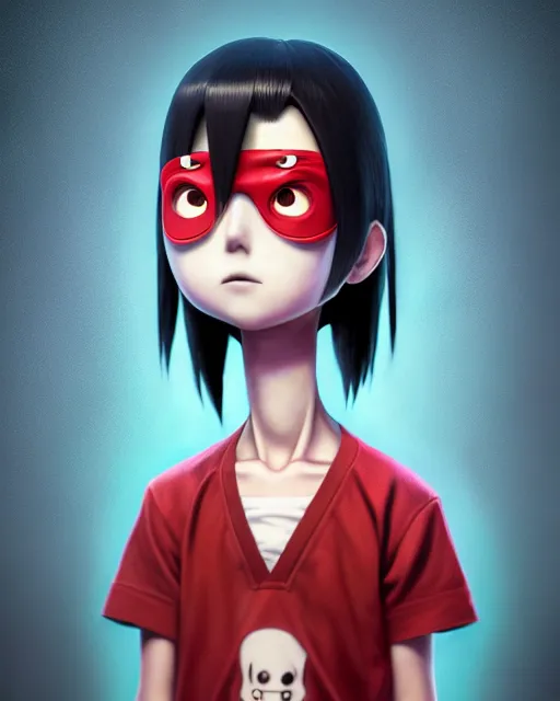 Prompt: an epic comic book style full body portrait painting of Itachi Uchiha bubble head, elegant, character design by Mark Ryden and Pixar and Hayao Miyazaki, unreal 5, DAZ, hyperrealistic, octane render, cosplay, RPG portrait, dynamic lighting, intricate detail, summer vibrancy, cinematic