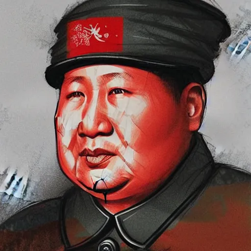 Image similar to mao zedong as epic lord unifier of red china, colourised, face portrait, epic, military art, fantasy, dieselpunk, hd shot, digital portrait, beautiful, artstation, comic style, by artgerm, guy denning, jakub rozalski, magali villeneuve and charlie bowater