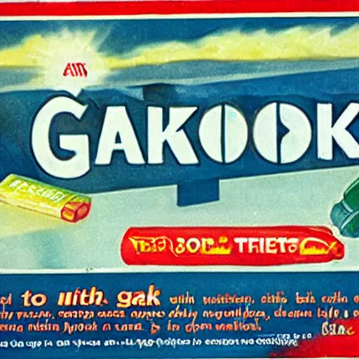 Image similar to advertisement for GAK