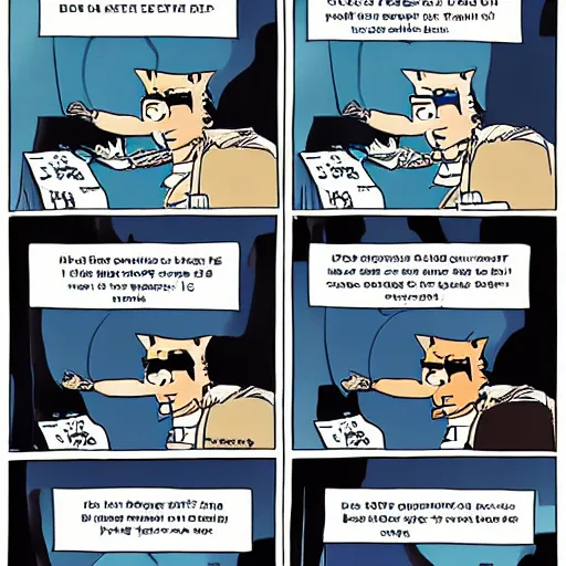 Image similar to dan benioff cartoon strip