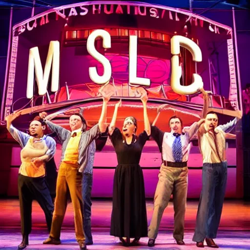 Image similar to physics the musical on broadway