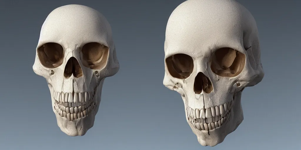 Image similar to photorealistic strange sculpture made of white bird skulls, by katrina van grouw and bruce mahalski. occult photorealism, uhd, amazing depth, glowing, golden ratio, 3 d octane cycle unreal engine 5, volumetric lighting, cinematic lighting, cgstation artstation concept art