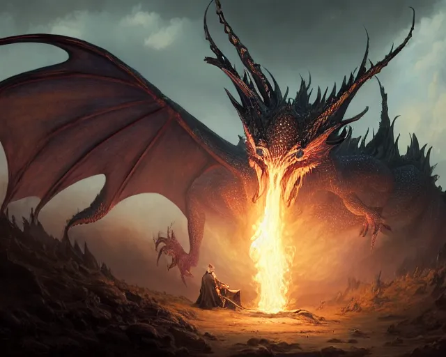 Prompt: highly detailed portrait of a fantasy dragon, in dragon ’ s dogma : dark arisen, stephen bliss, unreal engine, fantasy art by greg rutkowski, loish, rhads, ferdinand knab, makoto shinkai and lois van baarle, ilya kuvshinov, rossdraws, tom bagshaw, global illumination, radiant light, detailed and intricate environment