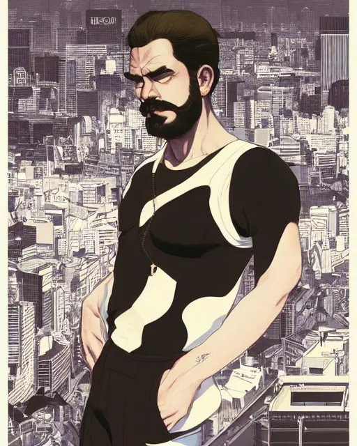 Image similar to gigachad luigi in tokyo by ilya kuvshinov, ernest khalimov body by krista sudmalis, fantasy character portrait, planet background by laurie greasley, ultra realistic, concept art, intricate details, elegent, digital painting, smooth, sharp focus, illustration, art by artgerm and greg rutkowski and alphonse mucha, artstation