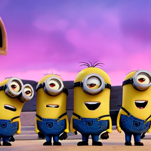 Image similar to ariana grande in the movie minions 4k