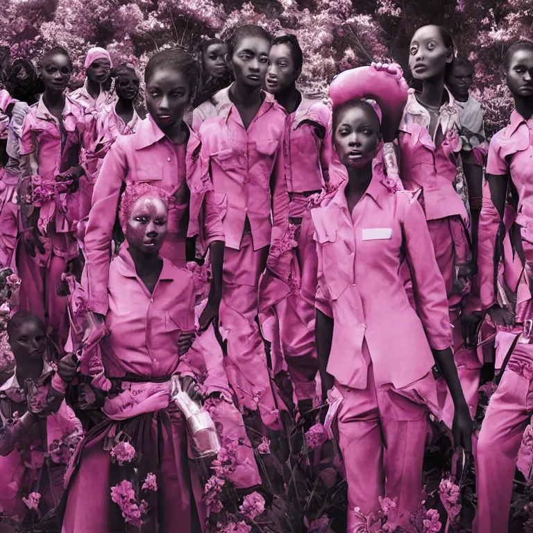 Image similar to fragrance advertising campaign by richard mosse