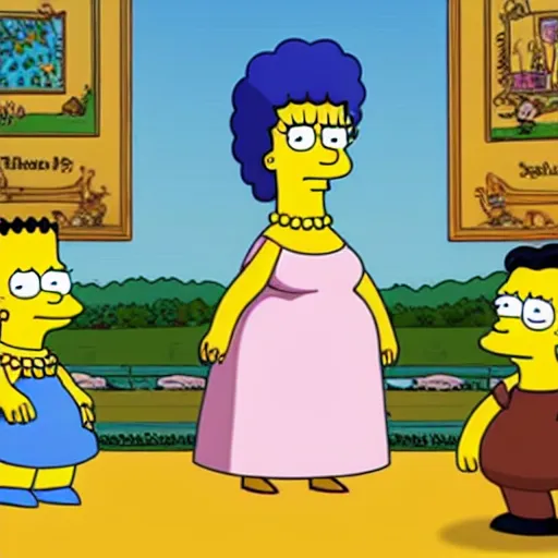 Image similar to kim kardashian in the simpsons super high quality 4k HD