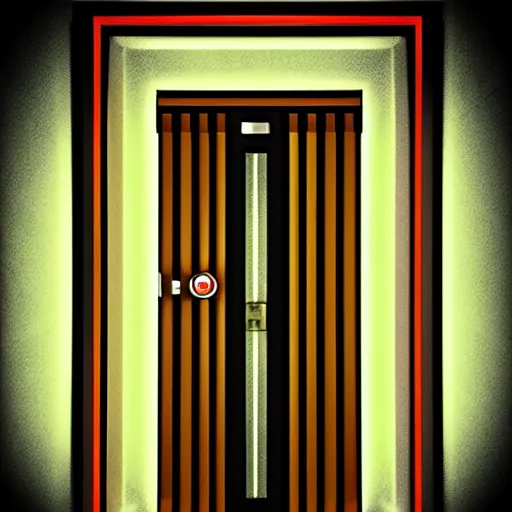 Image similar to photo art - deco sci - fi door