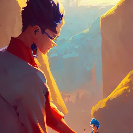 Image similar to hero world rockoa €™ s modern life, behance hd by jesper ejsing, by rhads, makoto shinkai and lois van baarle, ilya kuvshinov, rossdraws global illumination