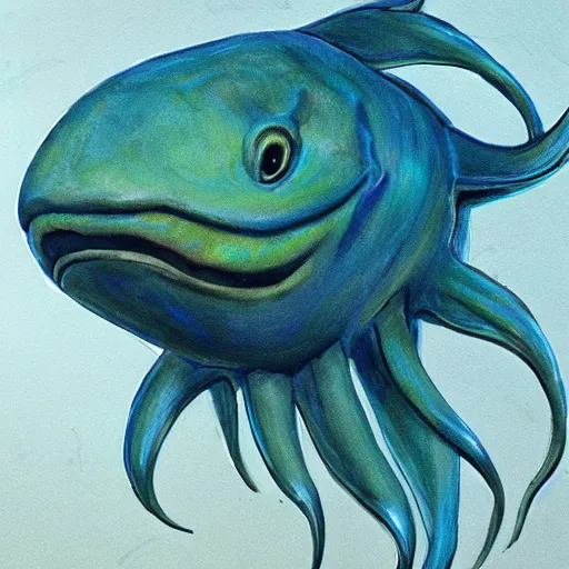 Prompt: aamirart sea creature portrait realistic