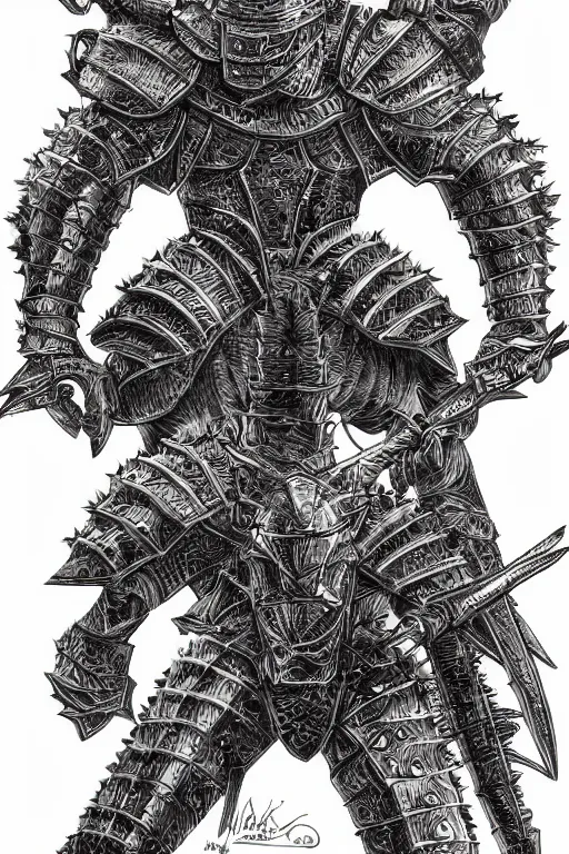 Image similar to armoured warrior, symmetrical, highly detailed, digital art, cactus themed armour, sharp focus, trending on art station, kentaro miura manga art style