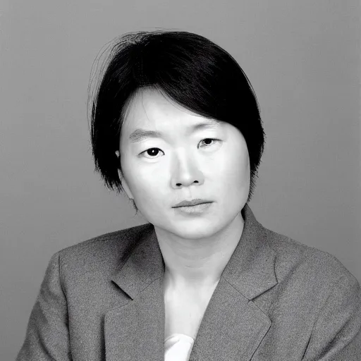 Prompt: Yerang Choi, soft lit 1980s portrait