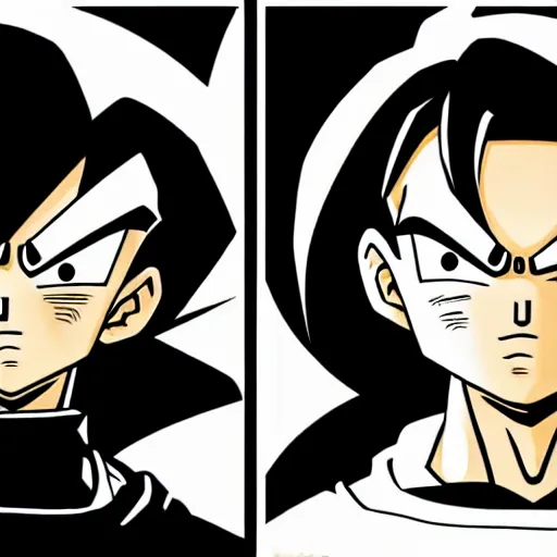 face icon stylized minimalist dragon ball gt, loftis