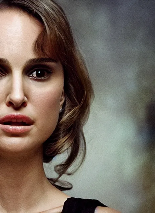 Image similar to Natalie Portman, fireflies, WLOP