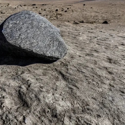 Prompt: photo of a rock similar to elon musk