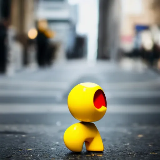 Image similar to Pac-Man wearing a suit, Sigma 85mm f_1.4, 4k, hd, portrait photography