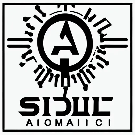 Prompt: a simle vector logo for an evil ai