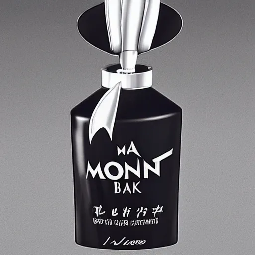 Prompt: a chair in the shape of mont blanc lady emblem, perfume advertising