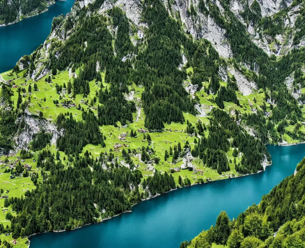 Image similar to Amazing Switzerland Landscape that are out of this world 8k