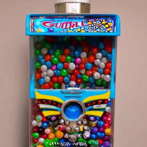 Image similar to gumball machine full of eyeballs