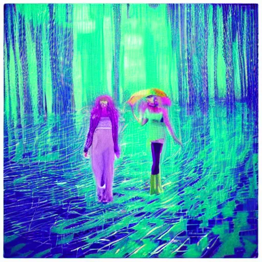 Image similar to “TOGETHER is more - Data NFT Season 1 contributor in seapunk style featured on artstation in the style of Monet - series element 2”