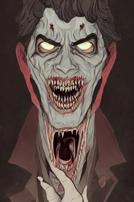 Prompt: count chocula in sleepy hollow, full body, big two toned eyes, teeth gritted, horror, intricate details, cinematic, epic, realistic, anatomy, tomer hanuka, uplight, artstation, photorealistic, scary