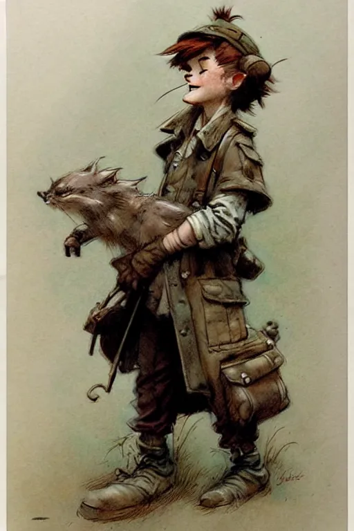 Prompt: (((((1950s adventure book character illustration. muted colors.))))) by Jean-Baptiste Monge !!!!!!!!!!!!!!!!!!!!!!!!!!!