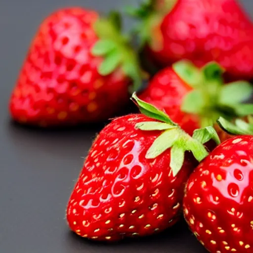 Image similar to poorly rendered strawberry