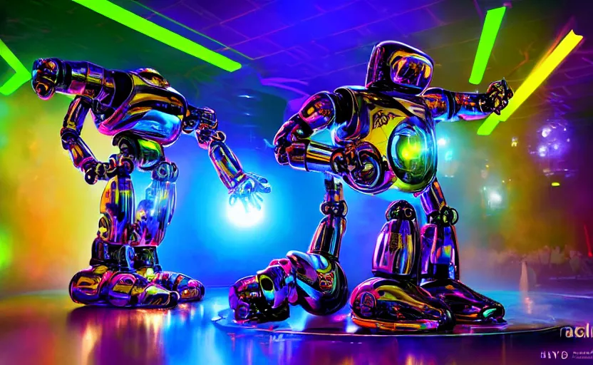 Image similar to robodad dad's cybercore disco rave, highly detailed, extremely high quality, hd, 4 k, 8 k, professional photographer, 4 0 mp, lifelike, top - rated, award winning, cinematic, realistic, detailed lighting, detailed shadows, sharp, no blur, edited, corrected, trending