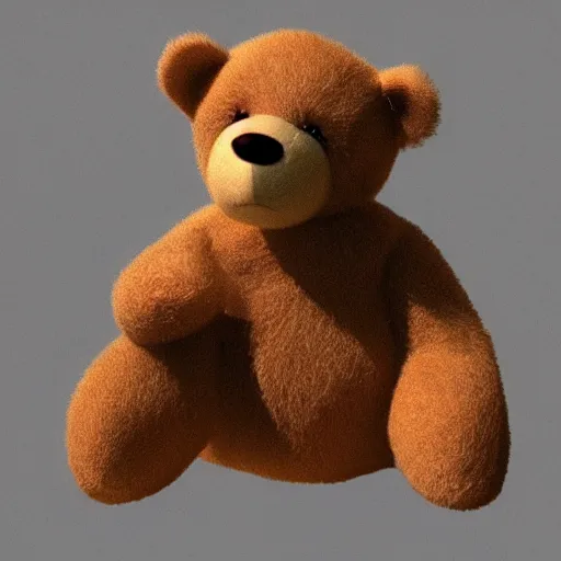 Prompt: teddy bear throwing up, photorealistic