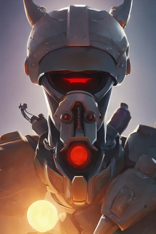 Image similar to epic mask helmet robot ninja portrait stylized as fornite style game design fanart by concept artist gervasio canda, behance hd by jesper ejsing, by rhads, makoto shinkai and lois van baarle, ilya kuvshinov, rossdraws global illumination radiating a glowing aura global illumination ray tracing hdr render in unreal engine 5