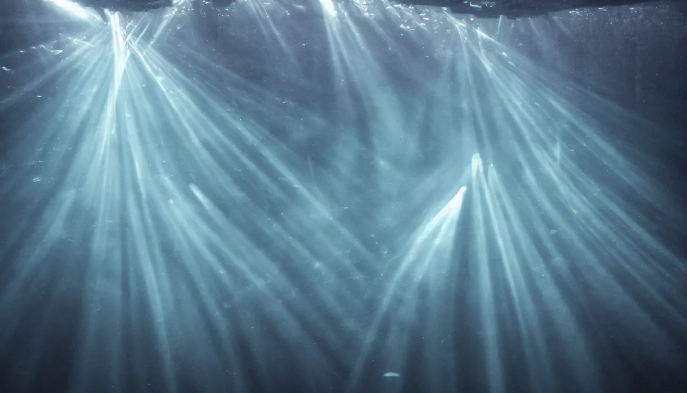 Image similar to under water light rays