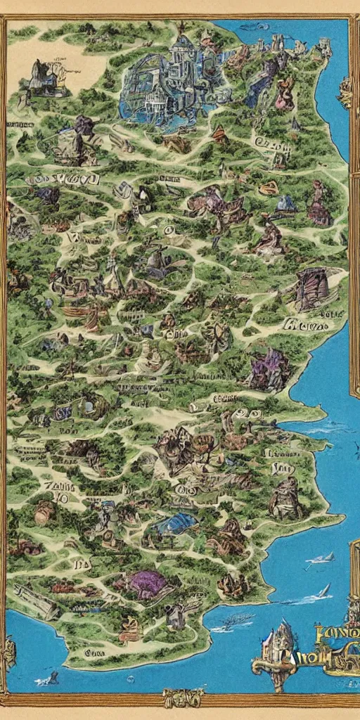 Image similar to Detailed map of kingdom of zeal