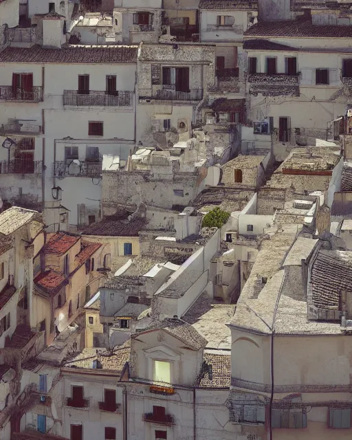 Image similar to conversano, apulia by yoshitaka amano 4 k hyper detailed trending on artstation