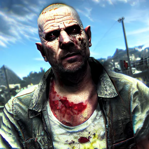 Prompt: Dying light screenshot, Jessie from Breaking bad