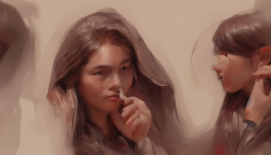 Prompt: thumbnail sketching, oil painting by jama jurabaev, extremely detailed, brush hard, artstation, high quality, brush stroke