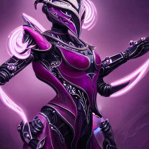 Prompt: highly detailed exquisite fanart, of a beautiful female warframe, but as a robot dragon, shiny silver armor with fuchsia accents, engraved, elegant pose, close-up shot, epic cinematic shot, glowing purple eyes, sharp claws for hands, professional digital art, high end digital art, singular, realistic, captura, DeviantArt, artstation, Furaffinity, 8k HD render