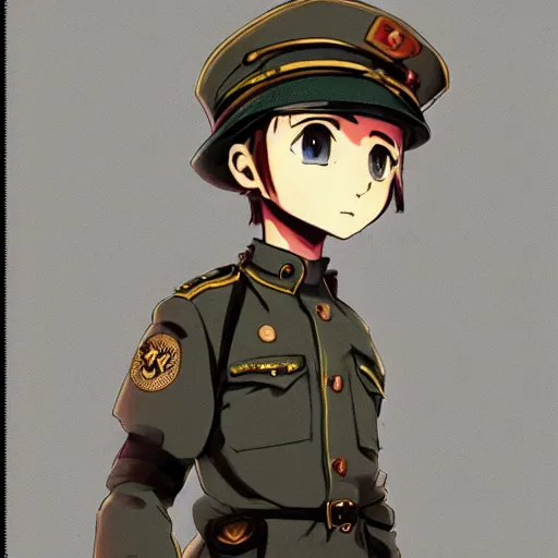 Image similar to beautiful little boy in nazi uniform posing. made in abyss art style, inspired by kris from deltarrune, cute detailed artwork, anatomically correct, soft details, ilya kuvshinov, reflection, perfect composition, portrait, illumination, digital art, detailed anime soft face, symmetrical face