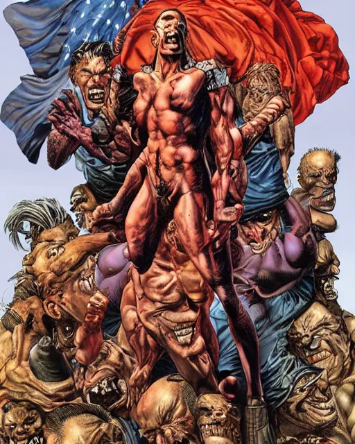 Prompt: art by glenn fabry