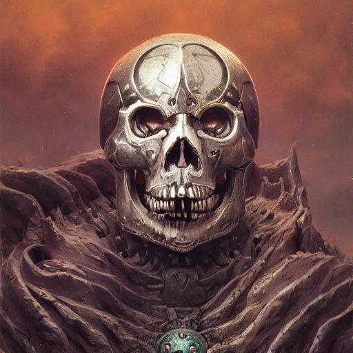 Image similar to skull demigod black armor, anthropomorphic shiba inu, shiba inu face, demigod, stuning 3 d render, masterpiece, glowing aura, by donato giancola and greg rutkowski and wayne barlow and zdzisław beksinski, realistic face