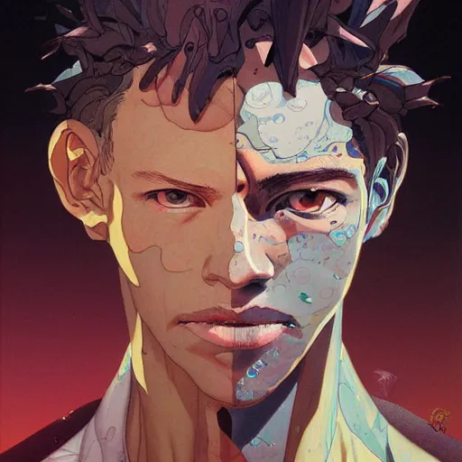 Prompt: citizen portrait soft light painted by james jean and katsuhiro otomo and erik jones, inspired by cowboy bebop anime, smooth face feature, intricate oil painting, high detail illustration, sharp high detail, manga and anime 1 9 9 9