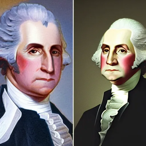 Prompt: George Washington depicted by a look-alike actor live action realistic