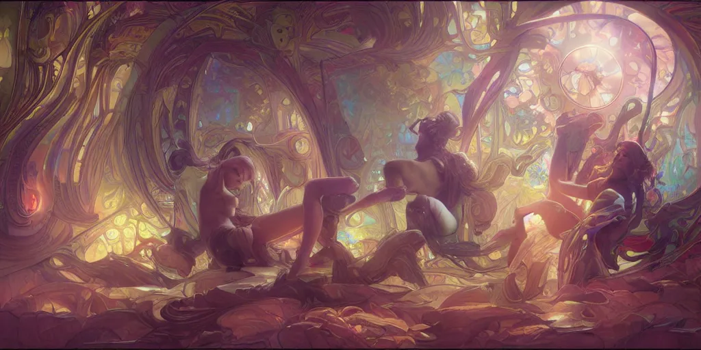 Prompt: dreamscape, teletubbie, vivid colors, anatomical, art by artgerm and greg rutkowski and alphonse mucha and loish and wlop, highly detailed sculpture, intricate detailed, ommatidia, 8 k, cinematic atmosphere, post - processing