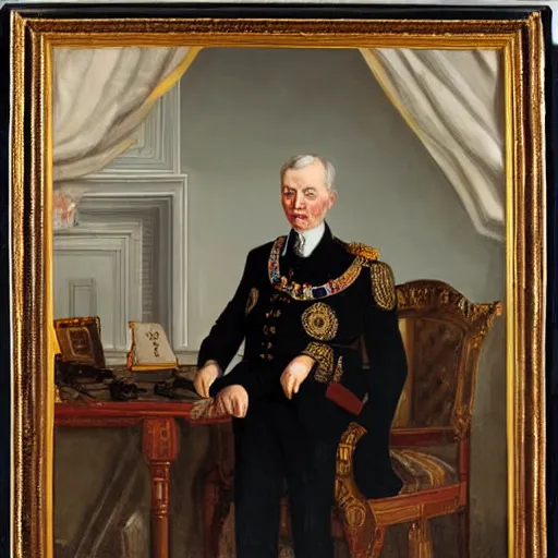 Prompt: Portrait of Ben Ethel Governor General of Palestine