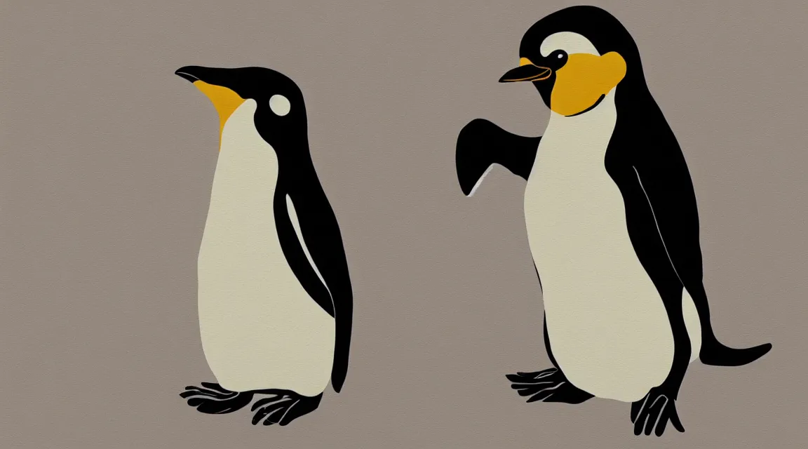 Prompt: linux tux penguin wallpaper painted by salvador dali