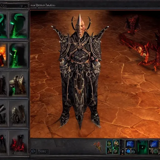 Image similar to diablo iv character creator screenshot