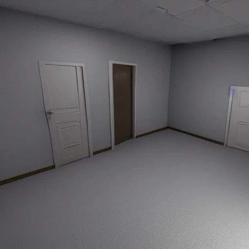 Prompt: 3D Render, The Stanley Parable, High Quality