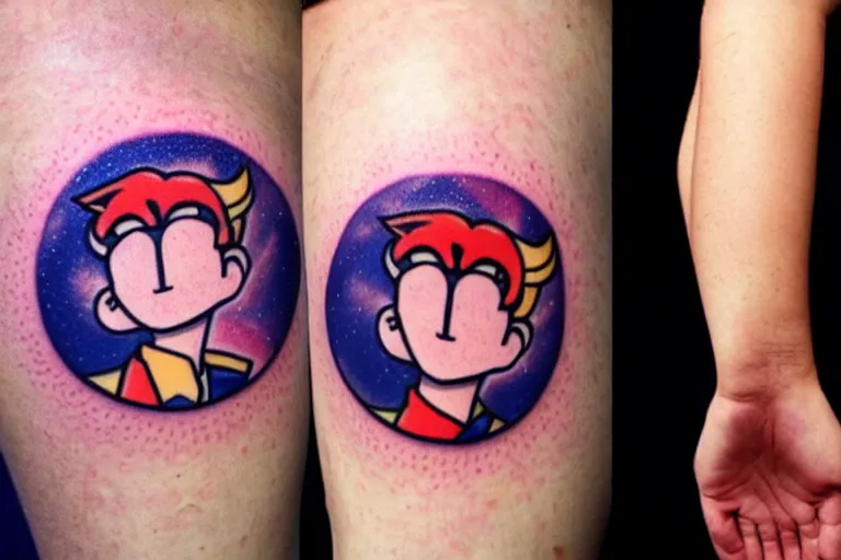 Prompt: mark Zuckerberg sailor moon tatooe