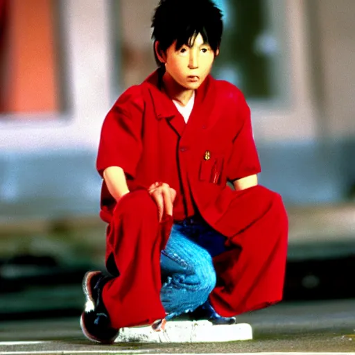 Prompt: still of shotaro kaneda from akira in menace 2 society