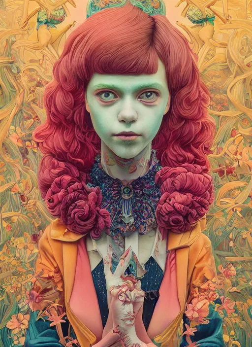 Prompt: Y2K girl :: by Martine Johanna and Simon Stålenhag and Chie Yoshii and Casey Weldon and Guillermo del toro :: ornate, dynamic, particulate, rich colors, intricate, elegant, highly detailed, centered, artstation, smooth, sharp focus, octane render, 3d